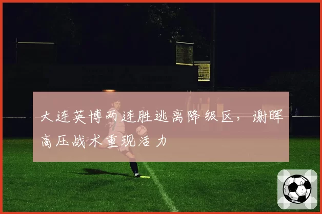 大连英博两连胜逃离降级区，谢晖高压战术重现活力